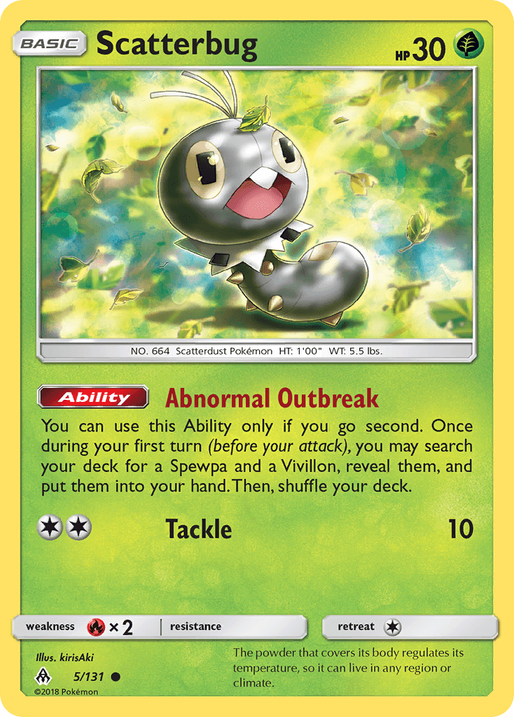 Scatterbug Pokémon card