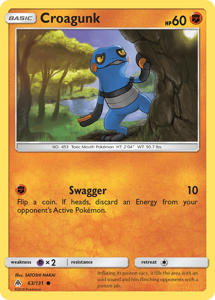 Croagunk Pokémon card