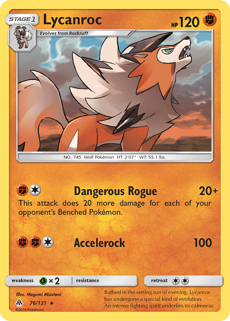 Lycanroc Pokémon card