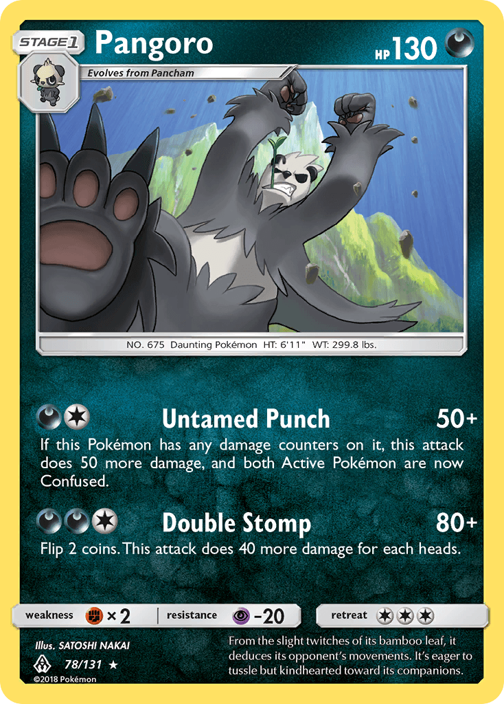 Pangoro Pokémon card