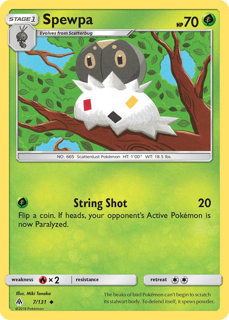 Spewpa Pokémon card