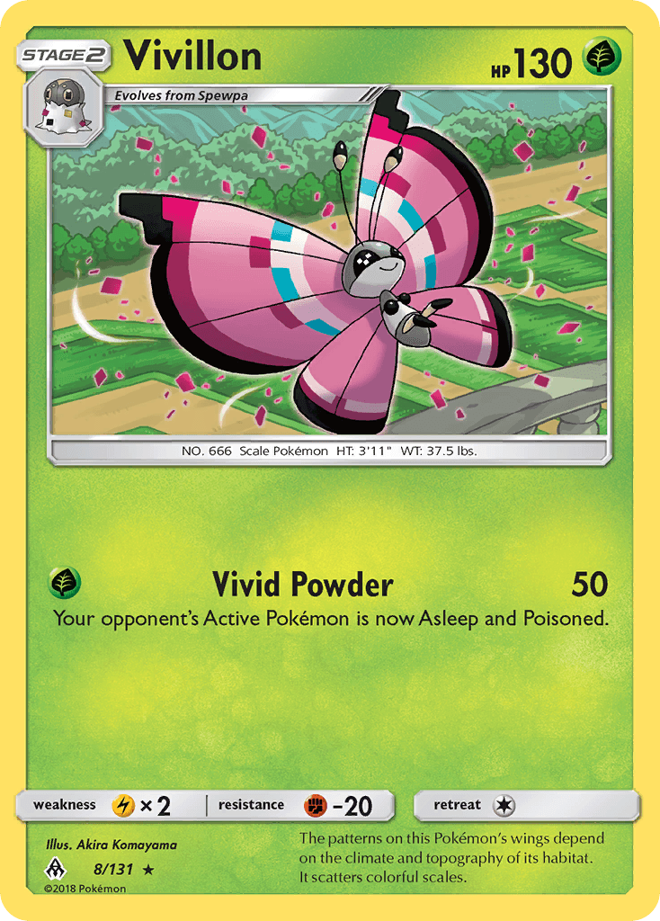 Vivillon Pokémon card