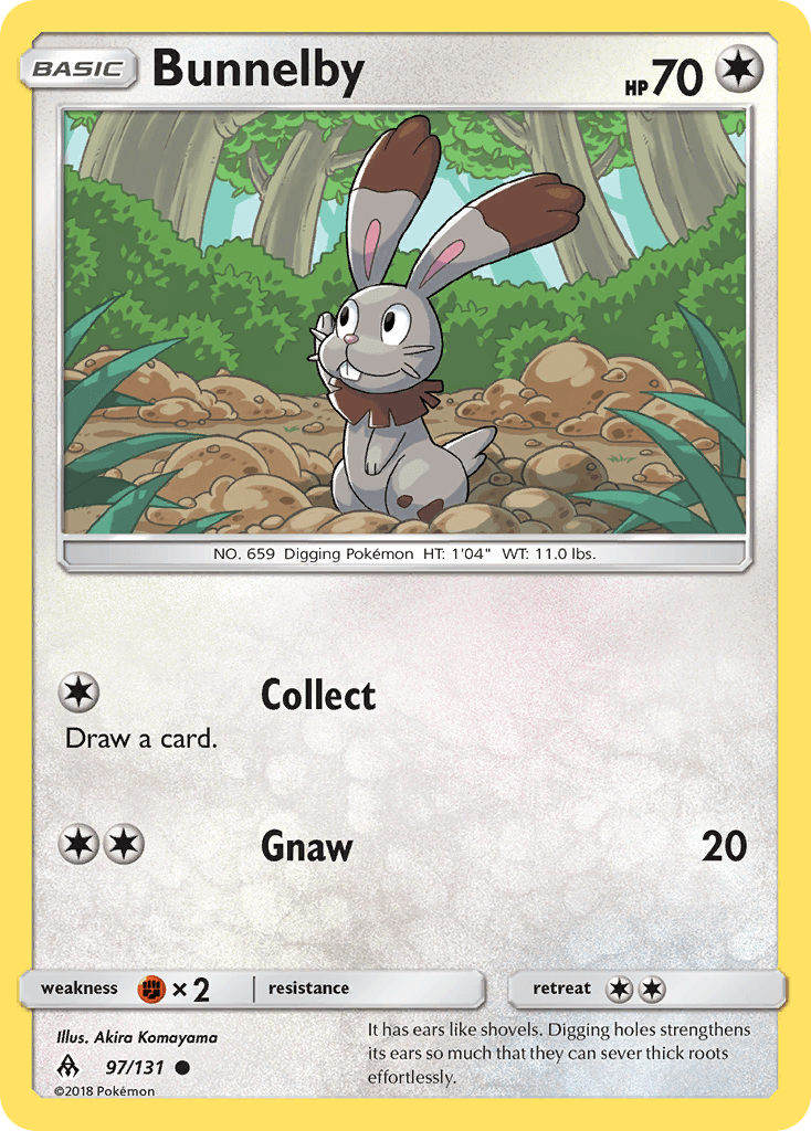 Bunnelby Pokémon card