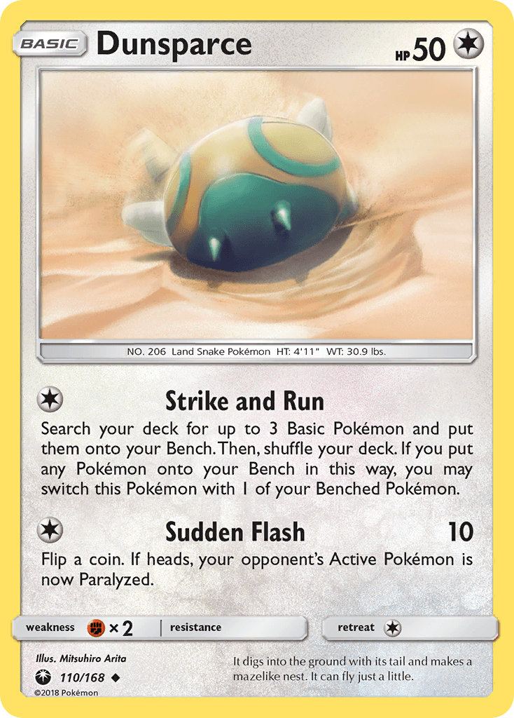 Dunsparce Pokémon card