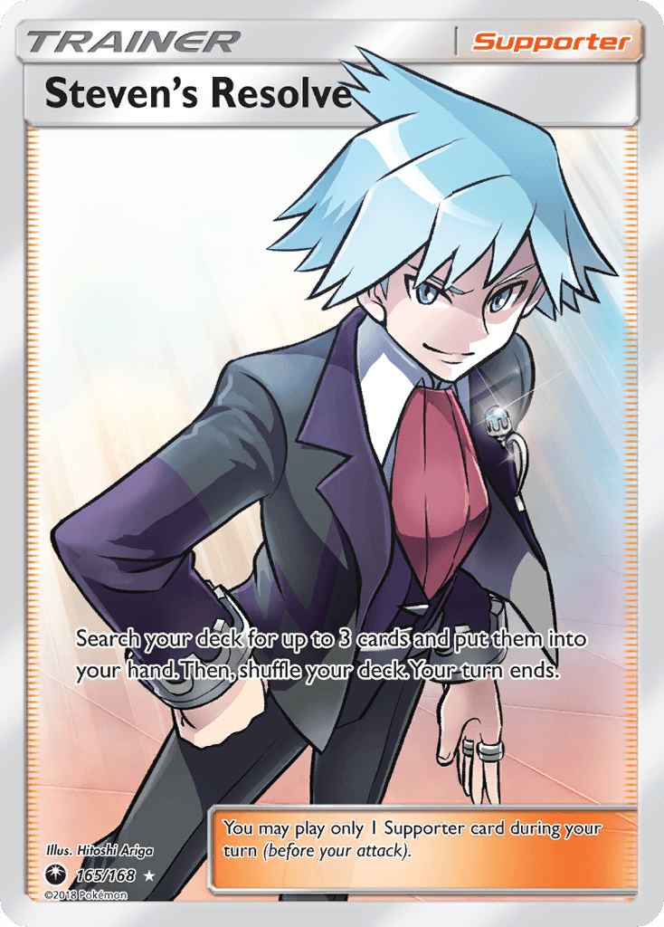 Steven's Resolve Pokémon card