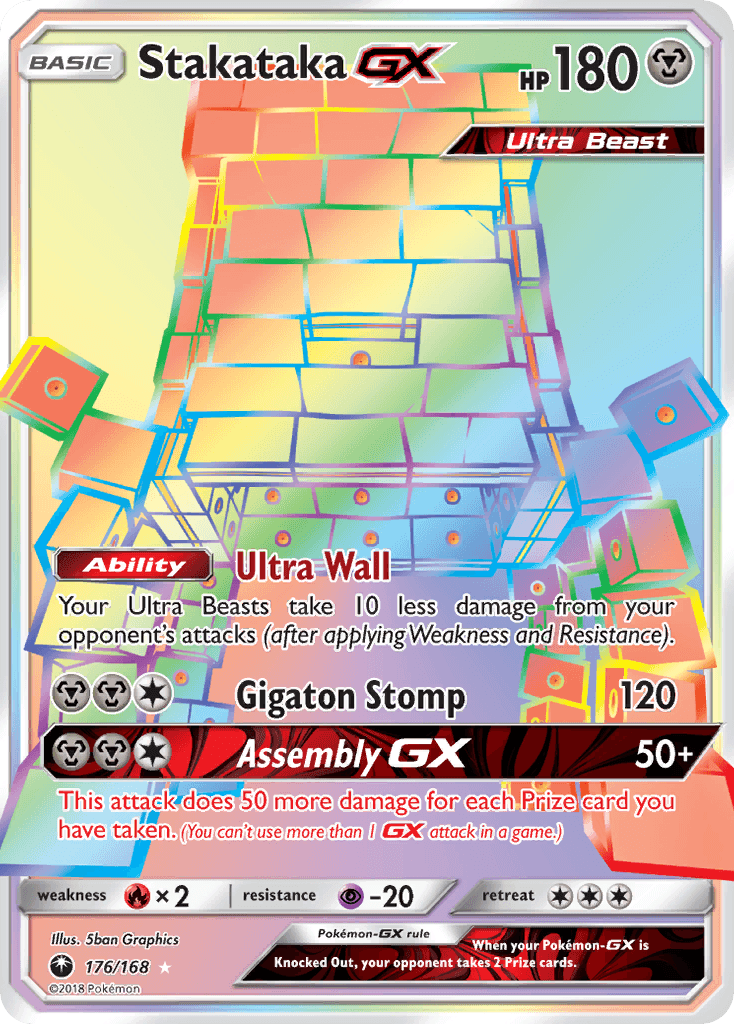 Stakataka-GX Pokémon card