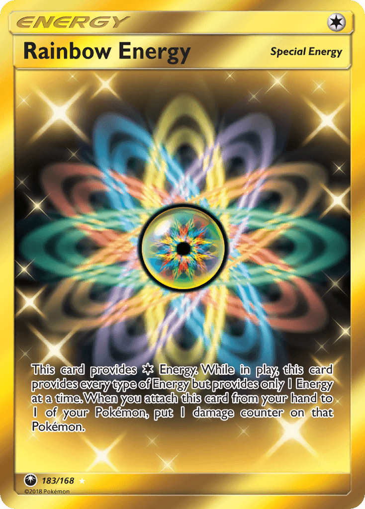Rainbow Energy Pokémon card