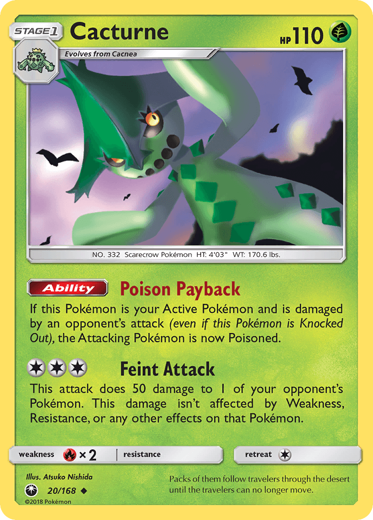 Cacturne Pokémon card