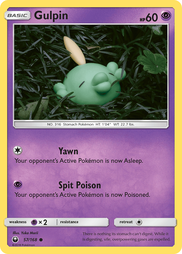 Gulpin Pokémon card