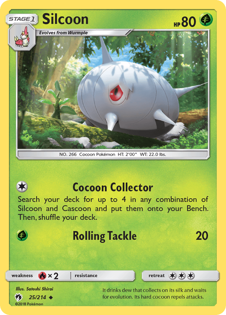 Silcoon Pokémon card