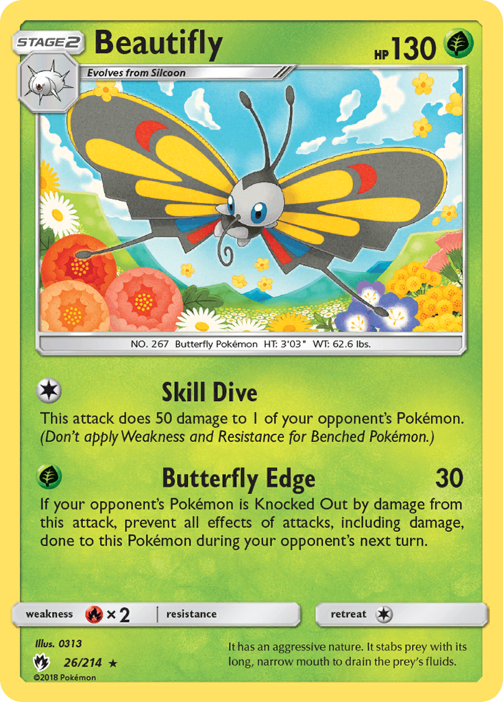 Beautifly Pokémon card