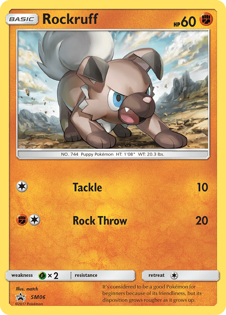 Rockruff Pokémon card