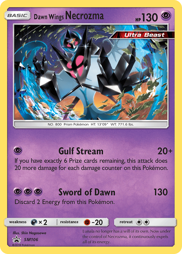 Dawn Wings Necrozma Pokémon card