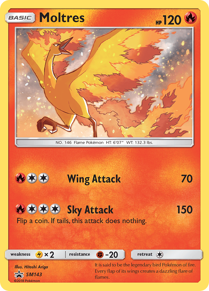 Moltres Pokémon card