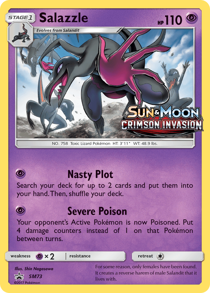 Salazzle Pokémon card