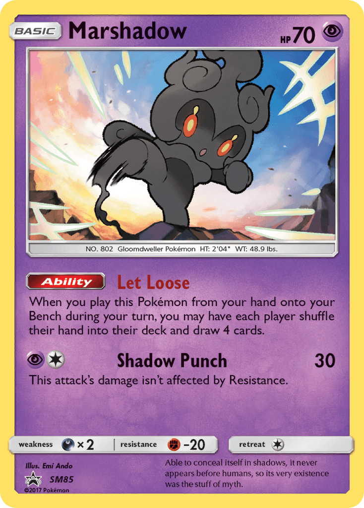 Marshadow Pokémon card
