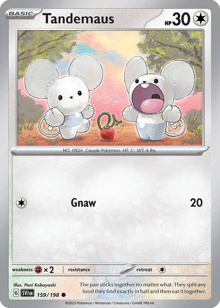 Tandemaus Pokémon card