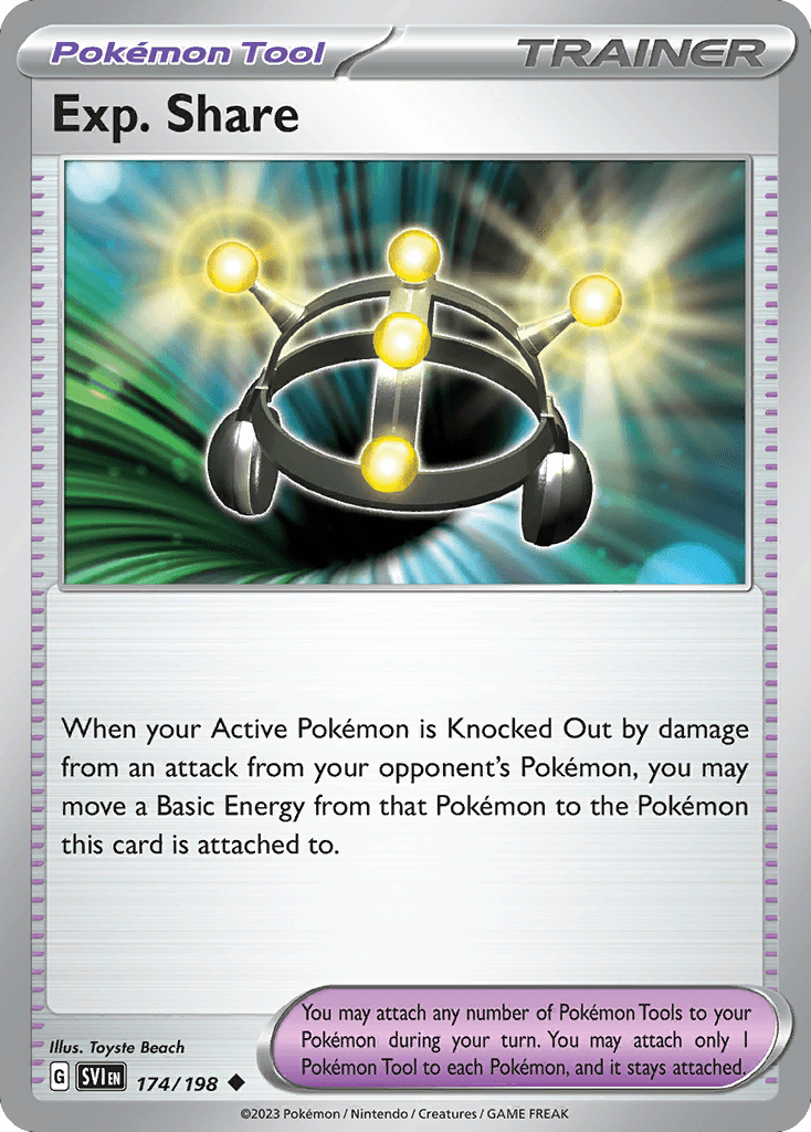 Exp. Share Pokémon card