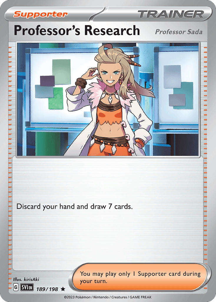 Professor's Research (Professor Sada) Pokémon card