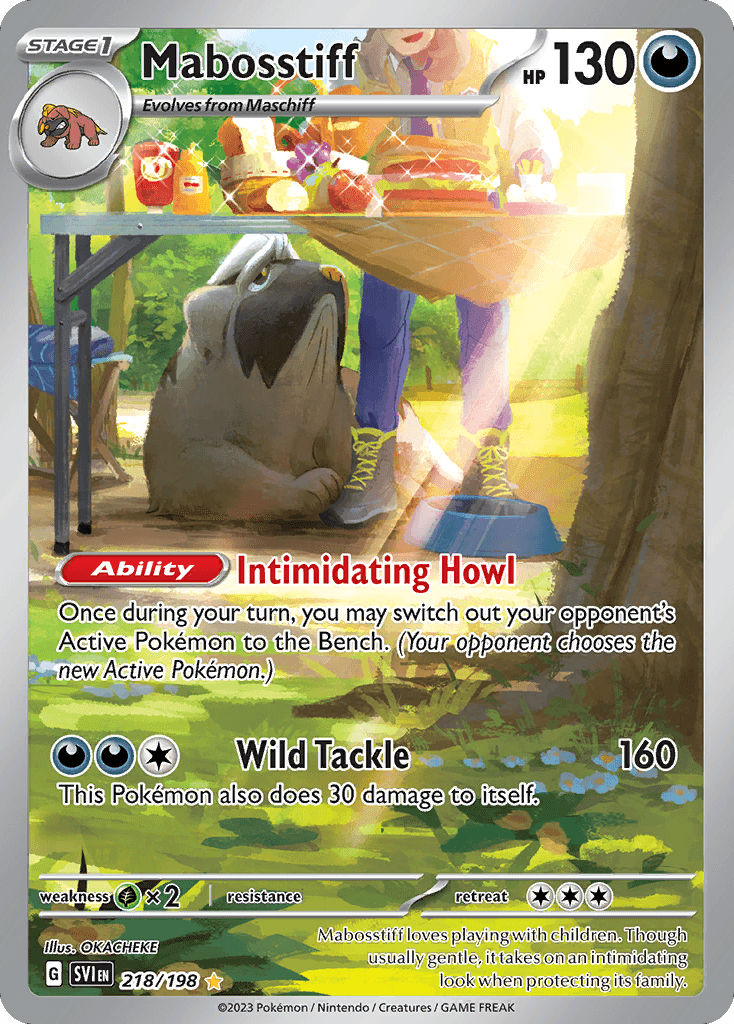 Mabosstiff Pokémon card