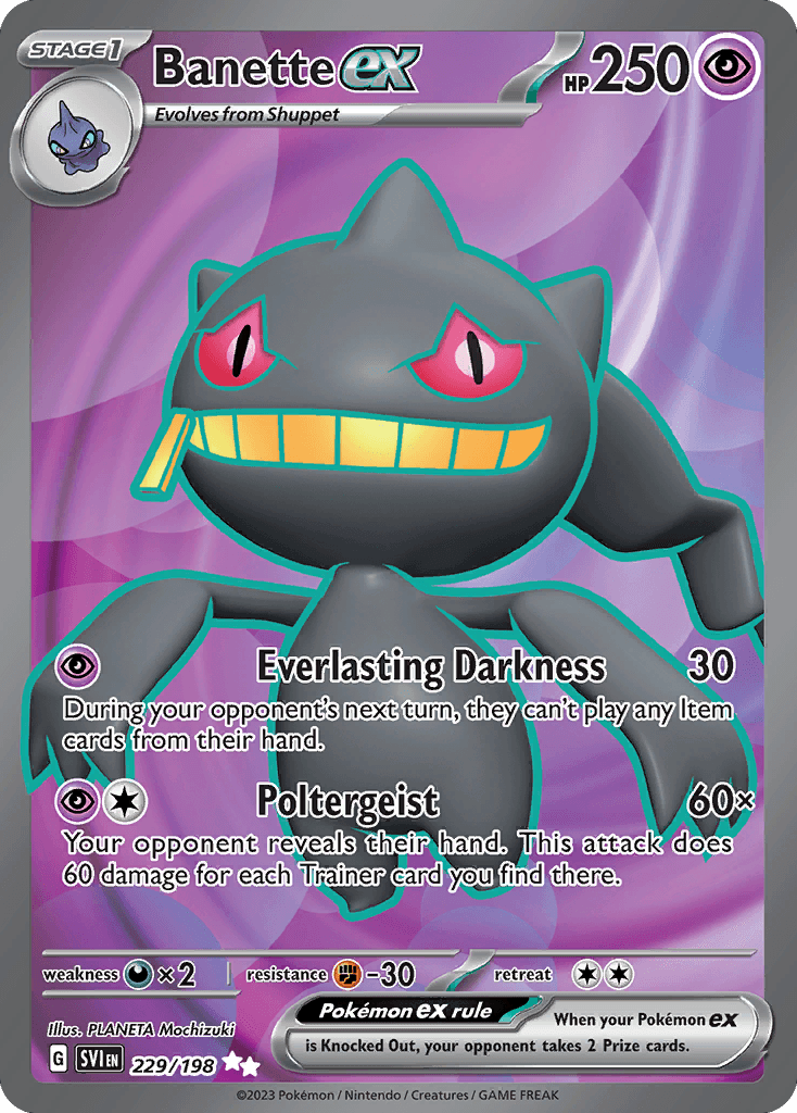 Banette ex Pokémon card