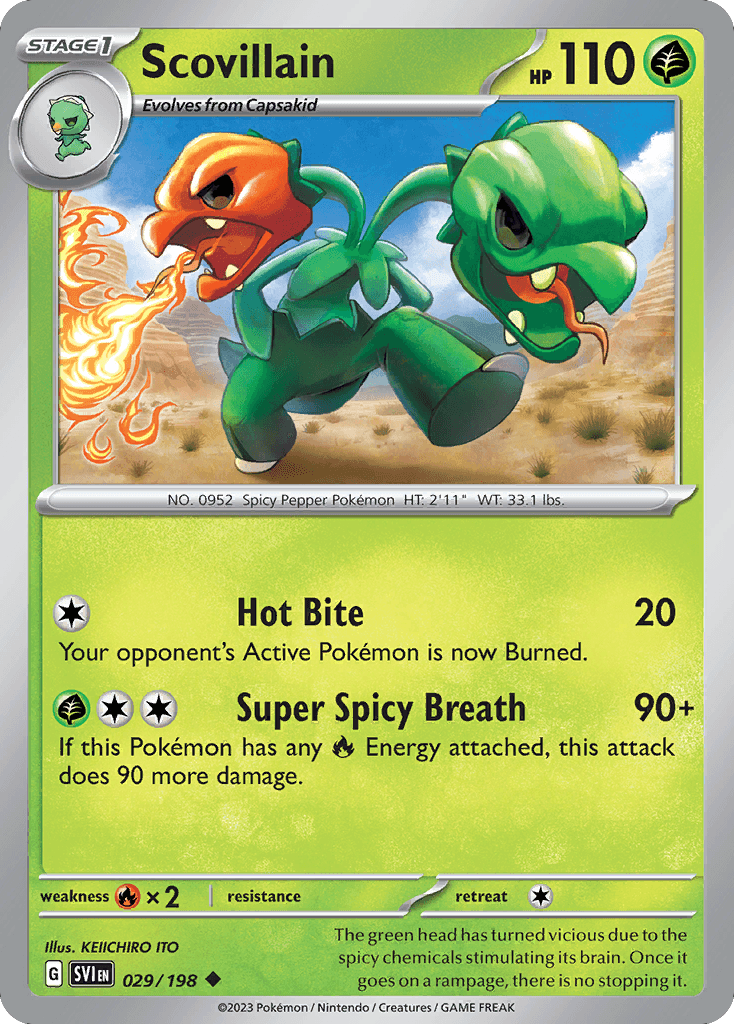 Scovillain Pokémon card