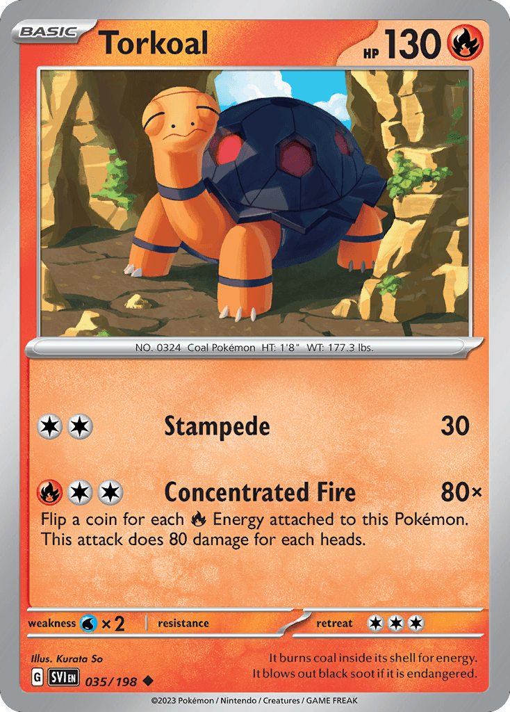 Torkoal Pokémon card