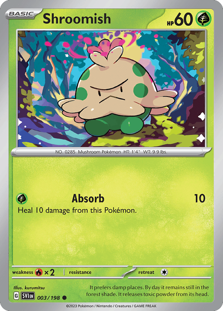 Shroomish Pokémon card