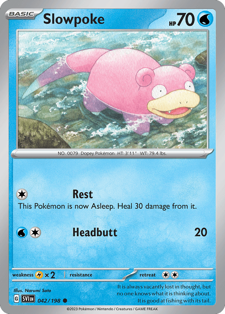 Slowpoke Pokémon card