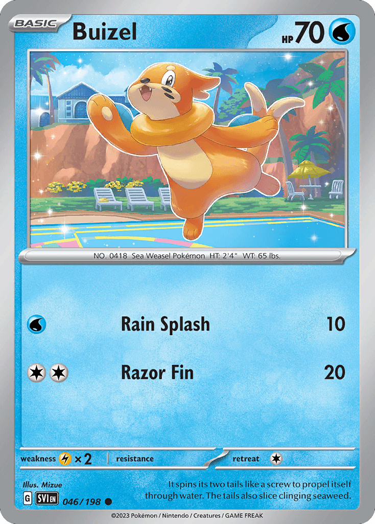 Buizel Pokémon card