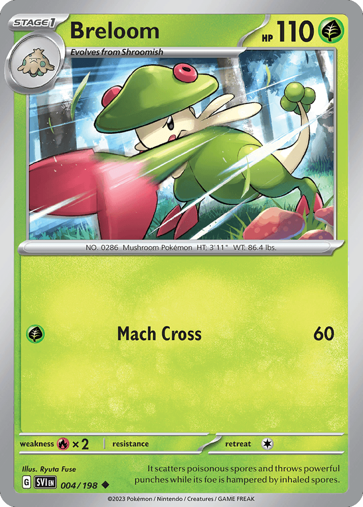 Breloom Pokémon card