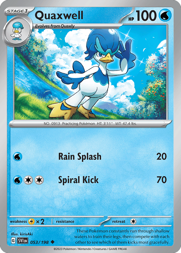 Quaxwell Pokémon card