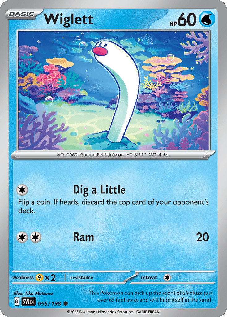 Wiglett Pokémon card