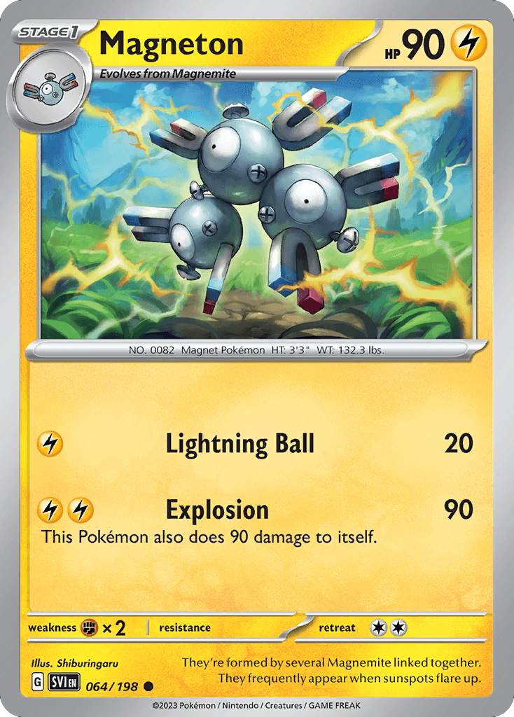 Magneton Pokémon card