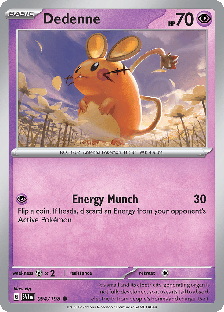 Dedenne Pokémon card