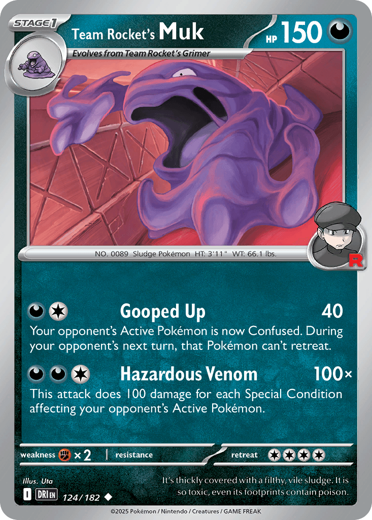 Team Rocket's Muk Pokémon card