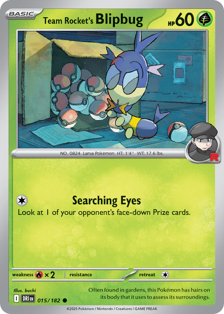 Team Rocket's Blipbug Pokémon card