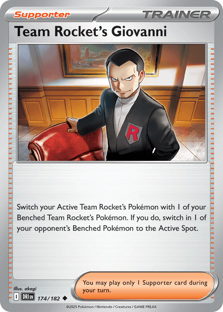 Team Rocket's Giovanni Pokémon card