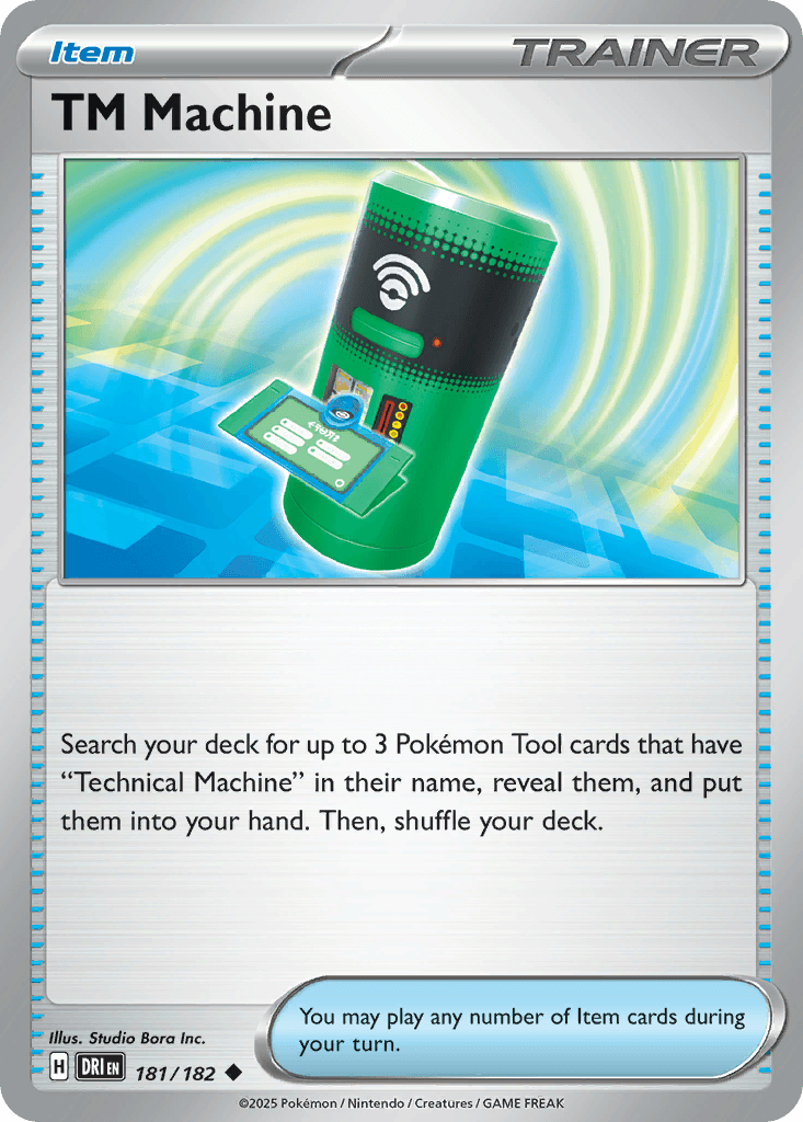 TM Machine Pokémon card