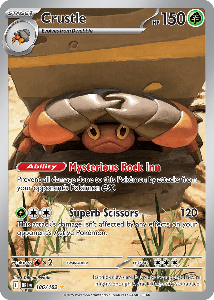 Crustle Pokémon card