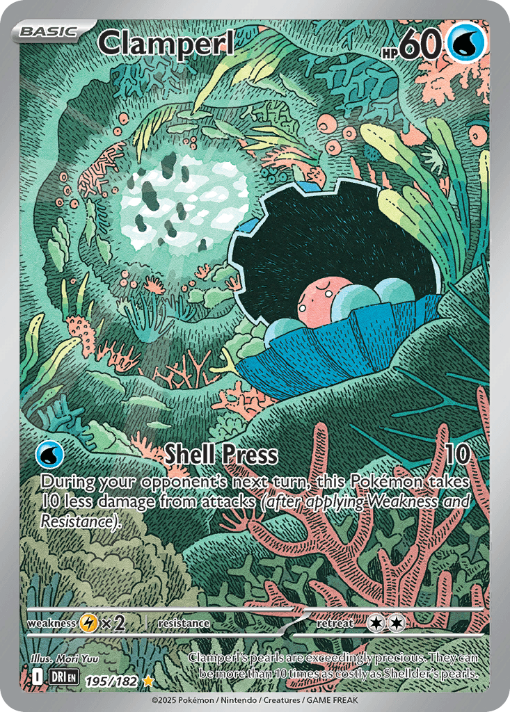 Clamperl Pokémon card