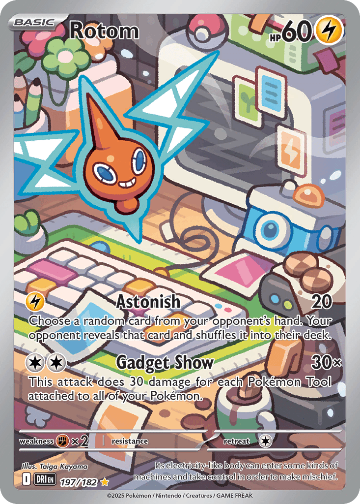 Rotom Pokémon card