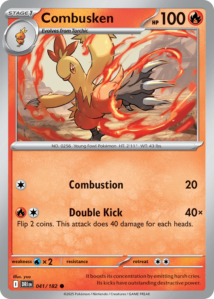 Combusken Pokémon card