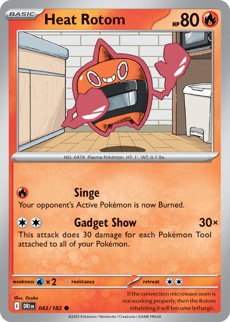 Heat Rotom Pokémon card