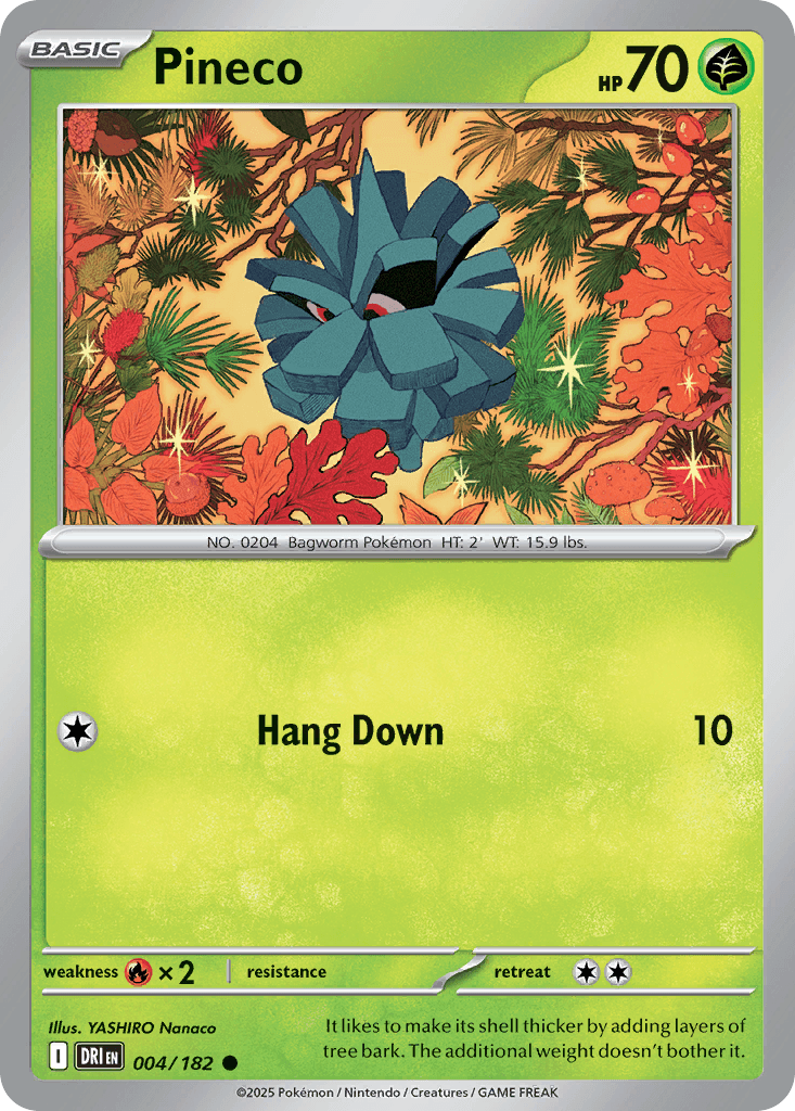 Pineco Pokémon card