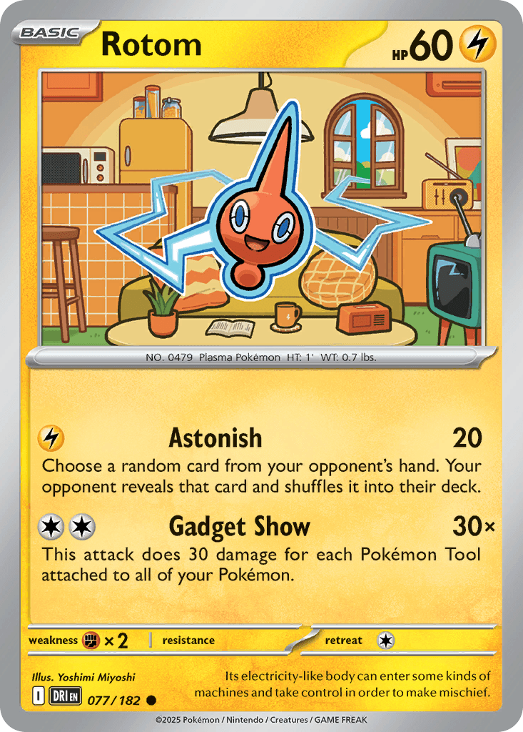 Rotom Pokémon card