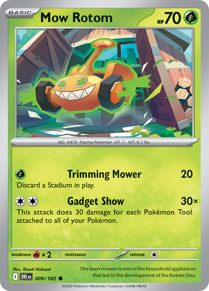 Mow Rotom Pokémon card