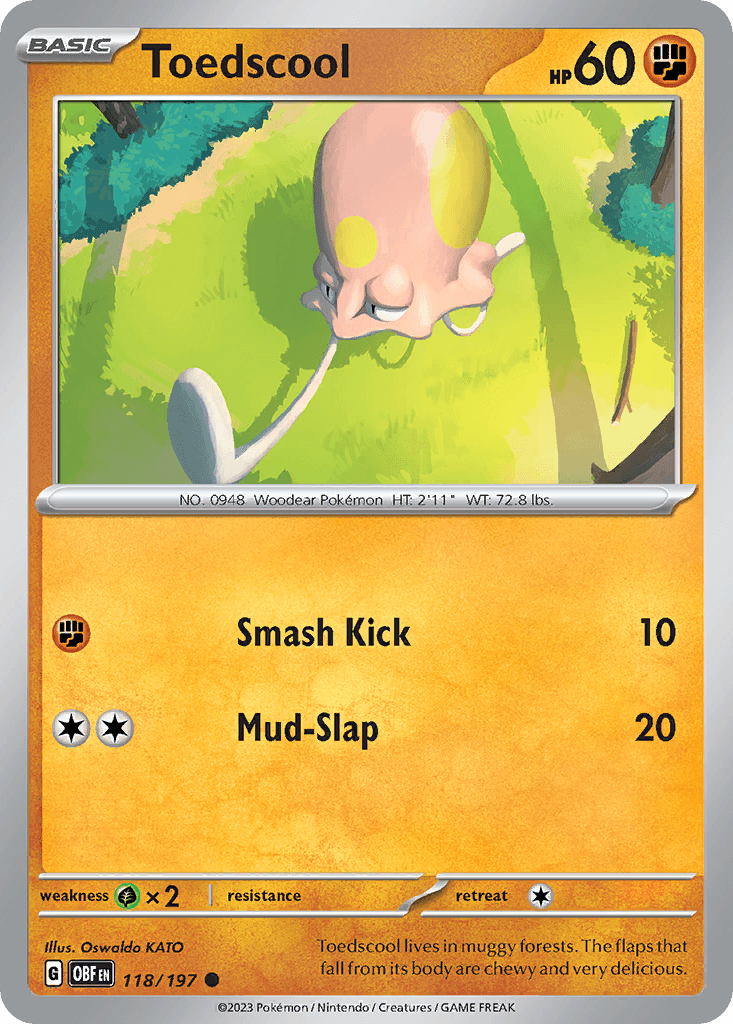 Toedscool Pokémon card