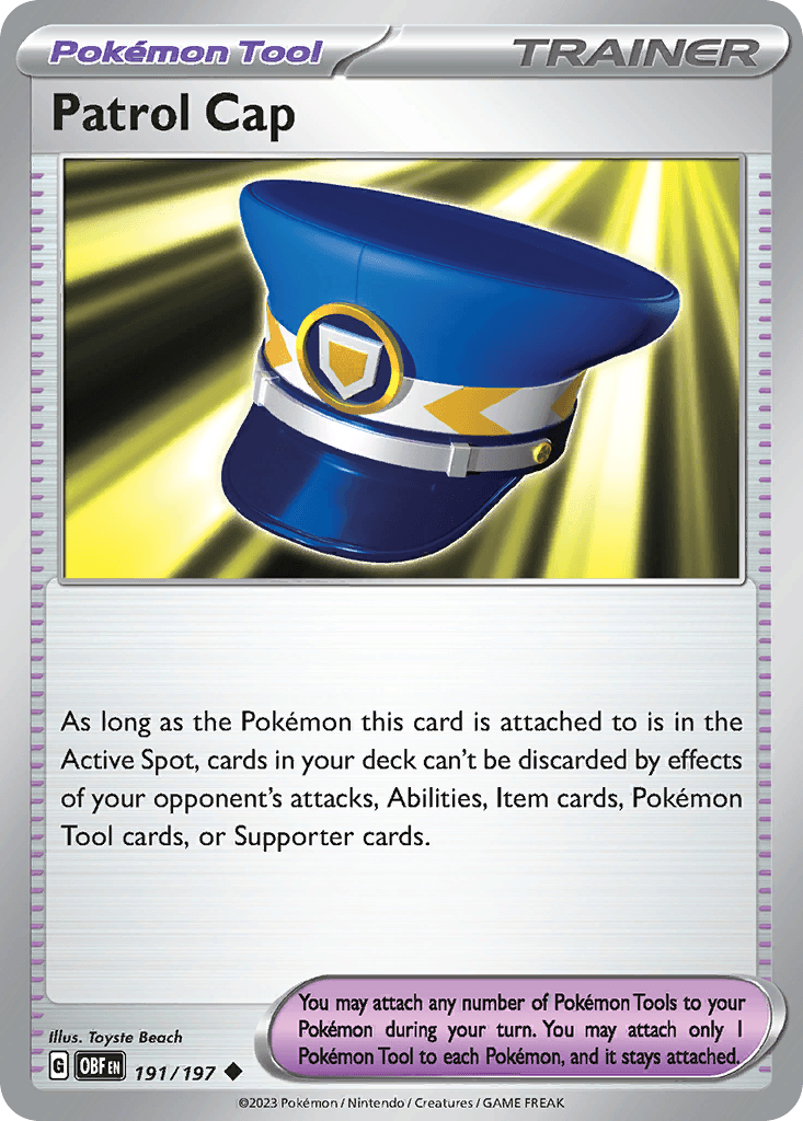 Patrol Cap Pokémon card