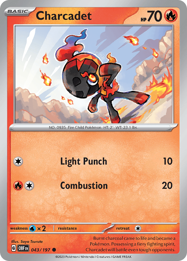 Charcadet Pokémon card